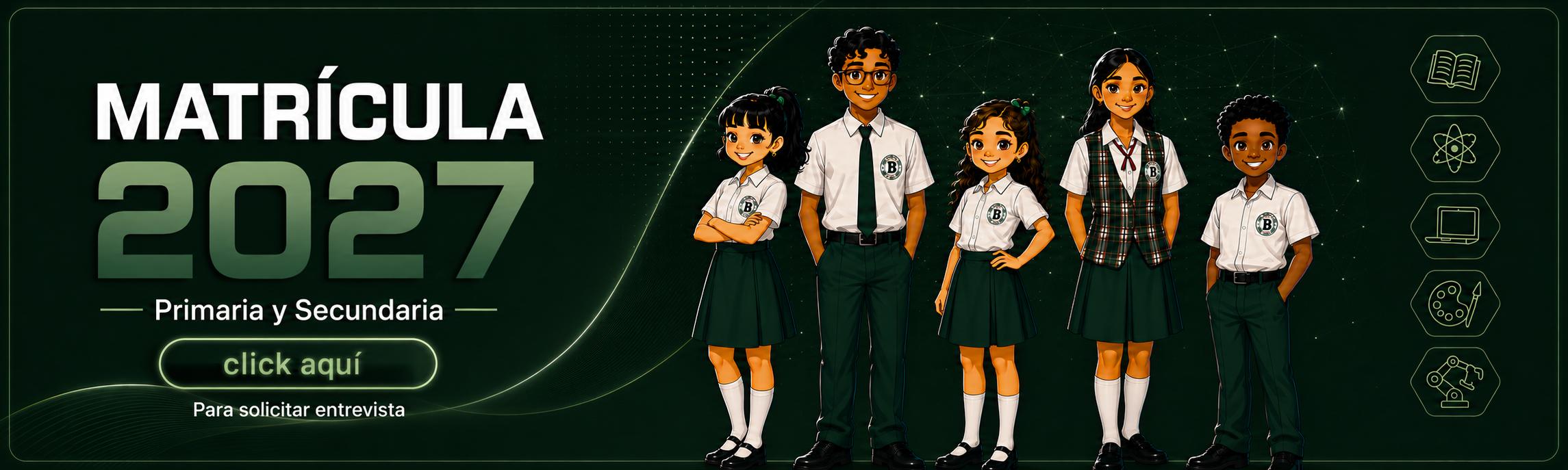 Banner de Matrícula 2027 de Badí School